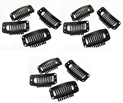

INAAYA Hair Clips for Easy Use (12 pcs) Hair Clip(Black)