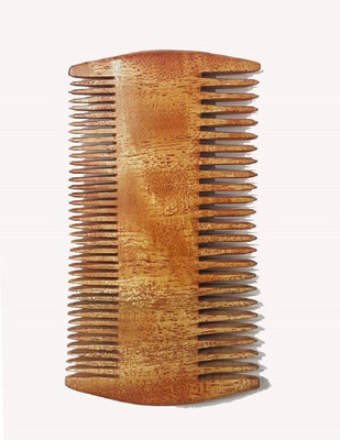 

BOXO Double Sided Neem Wood Comb Anti-Dandruff Wooden Styling Comb For Women And Men, 10 Gram, Natural Brown, pack of 1