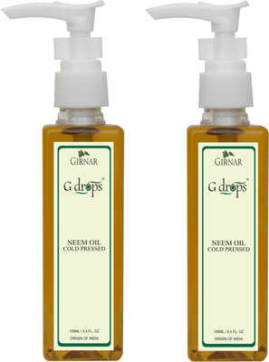 

G Drops Neem Oil Cold Pressed Combo(100mlx2) Hair Oil(200 ml)