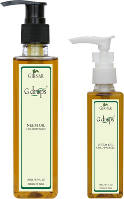 

G Drops Neem Oil Cold Pressed Combo(200ml+100ml) Hair Oil(300 ml)
