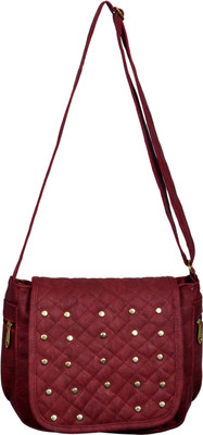 

gauravcollections Sling Bag(Maroon)