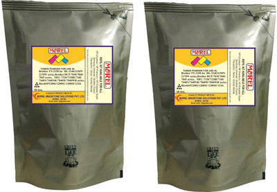 

MOREL TN2125 TONER POWDER FOR USE IN Brother HL-2140 / 2150N / 2170W / DCP-7030 / 7040 / MFC-7320 / 7340 / 7440 / 7450 / 7840N , Ricoh SP1200S / 1200SU / 1200SF / 1210 PRINTER PACK OF 2 Single Color Ink Toner(Black)