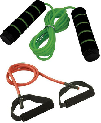 

Cosco FITNESS COMBO KIT OF TONNIG TUBE HEAVY AND ADJESTABLE SKIP JUMP ROPE Gym & Fitness Kit
