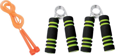 

Cosco FITNESS COMBO KIT OF ADJESTABLE SPEEDY JUMP ROPE AND GRASP HAND GRIPPER Gym & Fitness Kit