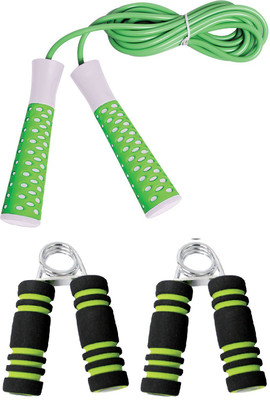 

Cosco FITNESS COMBO KIT OF ADJESTABLE ELEVATE JUMP ROPE AND GRASP HAND GRIPPER Gym & Fitness Kit