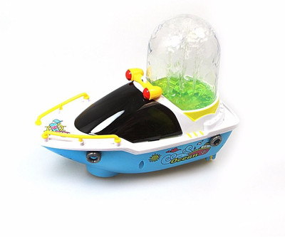 

ShopMeFast Bump-N-Go Happy Fountain Boats With Light & Sound Toys For Kids(Multicolor)