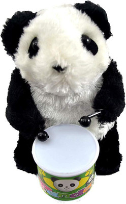 

Baby Tintin Funny Windup Panda Drummer Toy(Black, White)