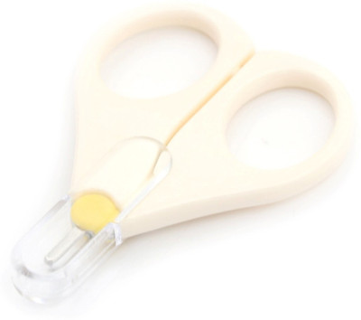 

GOCART Safety Baby Nail Scissors, Rounded Tips, Protective Cover, Ergonomic Design for Infants/Toddlers ( White )