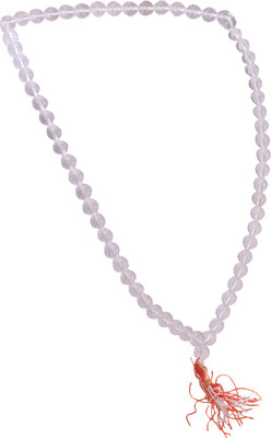 FASHION YATRA Sphatik Mala Crystal Mala 108+1 Beads Quartz Crystal Chain Set