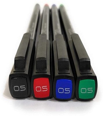 

Brustro Professional Pigment Based Fineliner Pen(Pack of 4)