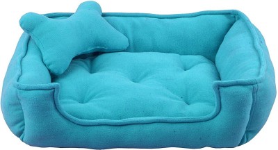 

Fluffy Fluffy's Luxurious Reversible Polyester Filled Soft Dog and Cat Bed, Blue (XL) XL Pet Bed(Blue)