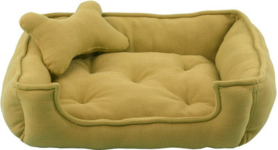 

Fluffy Fluffy's Luxurious Reversible Polyester Filled Dog and Cat Bed, Beige (XL) XL Pet Bed(Beige)