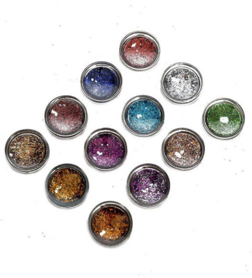 

Tripti Collections Tripti Eye Care Thick Shimmer Glitter for Beauty Queen -(Set of 12)(Multi color)