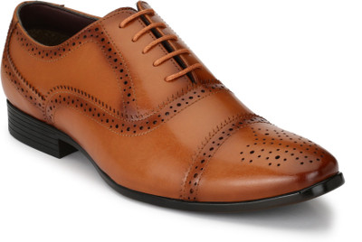 

Peponi StylishTanSyntheticLeatherAlbertoTaskinFormalShoes Oxford For Men(Tan