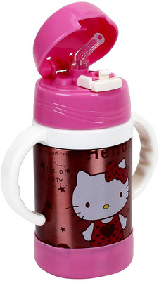 

WonderKart 210 ML Cartoon Printed Double Layer Stainless Steel Kids Sipper/Water Bottle - Pink(Pink)