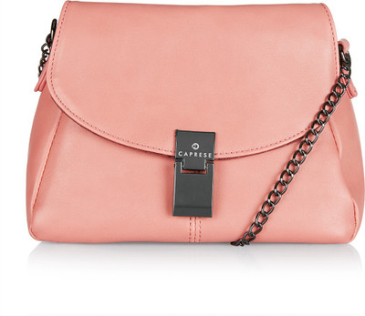 

Caprese Women Casual Pink PU Sling Bag