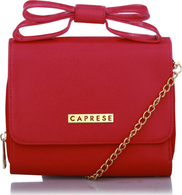 

Caprese Women Casual Pink PU Sling Bag