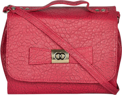 

Liger India Women Casual Pink PU Sling Bag