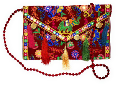 

Unique Fashion Women Evening/Party, Casual, Formal Multicolor Velvet Sling Bag