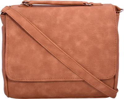 

Capreo Women Casual Tan PU Sling Bag