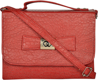 

Liger India Women Casual Red PU Sling Bag