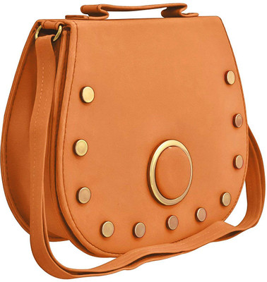 Chalissa Girls Casual, Evening/Party, Formal Tan PU Sling Bag