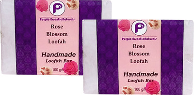 

Purple EssentioNaturals Luffa Rose Blossom Soap Pack of 2(100 g, Pack of 2)