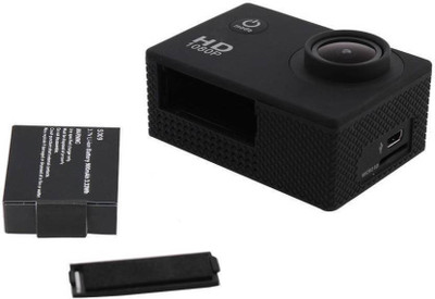 

Doodads Action camera Full HD Action Recording Camera Waterproof 30M Super Wide Angle Lens 140 Degree Sports and Action Camera(Black, 12)