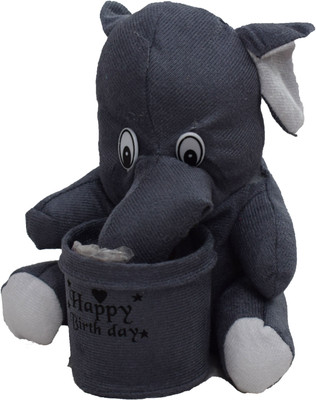 

Vrinde Teddy Elephant - 20 cm(Grey)