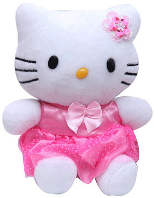 

Tickles Soft Cute Hello Kitty Soft Stuffed For Kids - 15 cm(Pink)