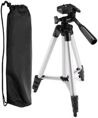 

Klick n Shop ™ Premium Quality Tripod Stand 360 Degree 940mm Extendable Stretch 3110 Portable Digital Camera Mobile Stand Holder Camcorder Tripod Stand Lightweight Aluminum Flexible Portable Three-way Head Compatible with Sony Canon Nikon Tripod(Silver, S