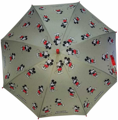 

Trend It Mickey Mouse Nylon Waterproof Automatic Grey Umbrella(Grey, Red)