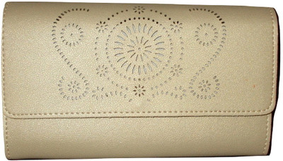 

zilmil Women Gold Genuine Leather Wallet(8 Card Slots)