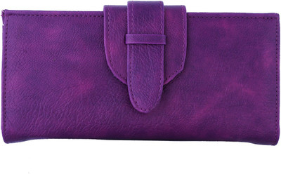 

Fantosy Women Purple Artificial Leather Wallet(7 Card Slots)