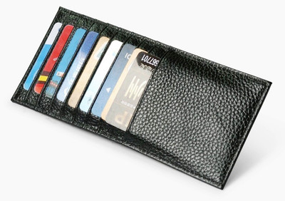 

Tinera Trends Men Black Genuine Leather Card Holder(9 Card Slots)