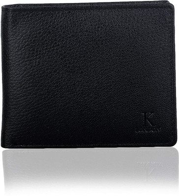

K London Men Black Genuine Leather Wallet(4 Card Slots)