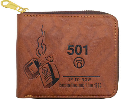 

Bagzar Men Brown Artificial Leather Wallet(4 Card Slots)