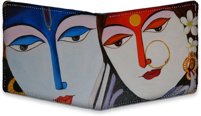 

SL COLLECTIONS Boys Multicolor, Black Canvas, Artificial Leather Wallet(3 Card Slots)