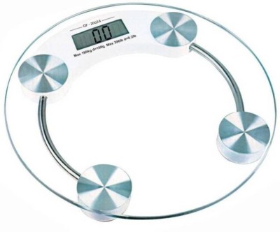 MCP Personal Health Human Body Weight Machine 8mm Round Glass Weighing Scale Weighing Scale(White)