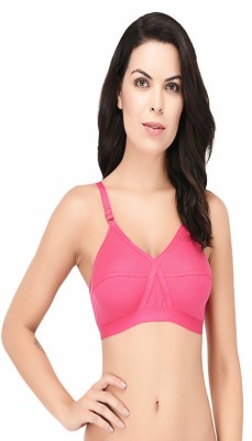 ELINA by Red Lilly Chilly Women Full Coverage Non Padded Bra(Pink)