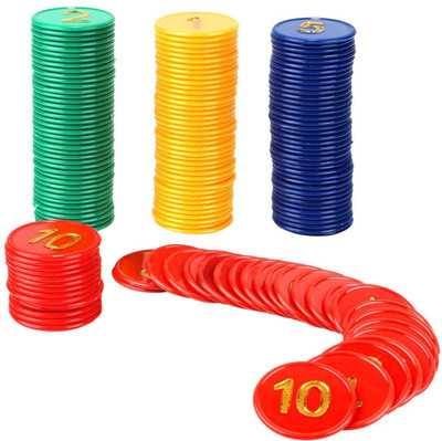 

Jonquin Poker Chips Set (1, 2, 5, 10) 40 Coins Each(Multicolor)
