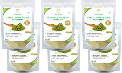 

Vihado Premium Quality Green Coffee Bean Powder, Unroasted, Arabica AAA+ - Instant Coffee 200 g(Pack of 6)