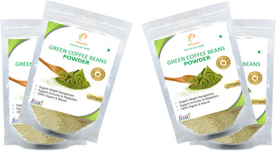 

Vihado Premium Quality Unflavoured Organic Green Coffee Beans Powder for tasty and healthy Drink, Unroasted, Arabica AAA+ - Filter Coffee 200 g(Pack of 4)