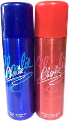 

CHARLIE RED & BLUE Body Spray - For Men(400 ml, Pack of 2)