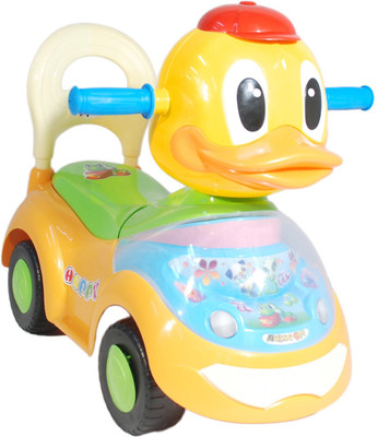 

Toyhouse Quak-Quak Push Car Car Non Battery Operated Ride On(Yellow)