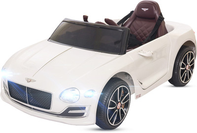 

Baybee Officially Licensed Bentley Battery Operated Ride on Car with MP3 and USB Player | Parental Remote, Seatbelt Car Battery Operated Ride On(Multicolor), White
