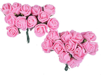 

INAAYA Hair accessories Flowers (SET OF 24 FLOWERS) (Light Pink) Hair Accessory Set(Pink)