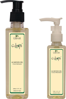 

G Drops Almond Oil Cold Pressed Combo(200ml+100ml) Hair Oil(300 ml)