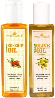 

Park Daniel Premium Rosehip oil and Olive oil combo of 2 bottles of 100 ml (200ml) Hair Oil(200 ml)