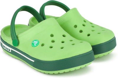 

Crocs Boys & Girls Sling Back Clogs(Green, Volt green/white